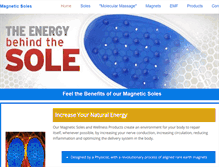 Tablet Screenshot of magneticsoles.com